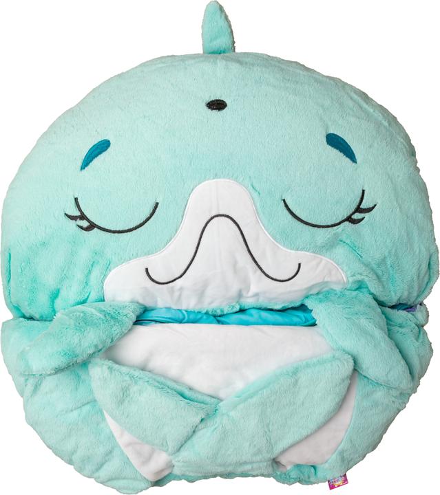 Actual product image Happy Nappers Dolphin Sleeping Bag Plush, size M