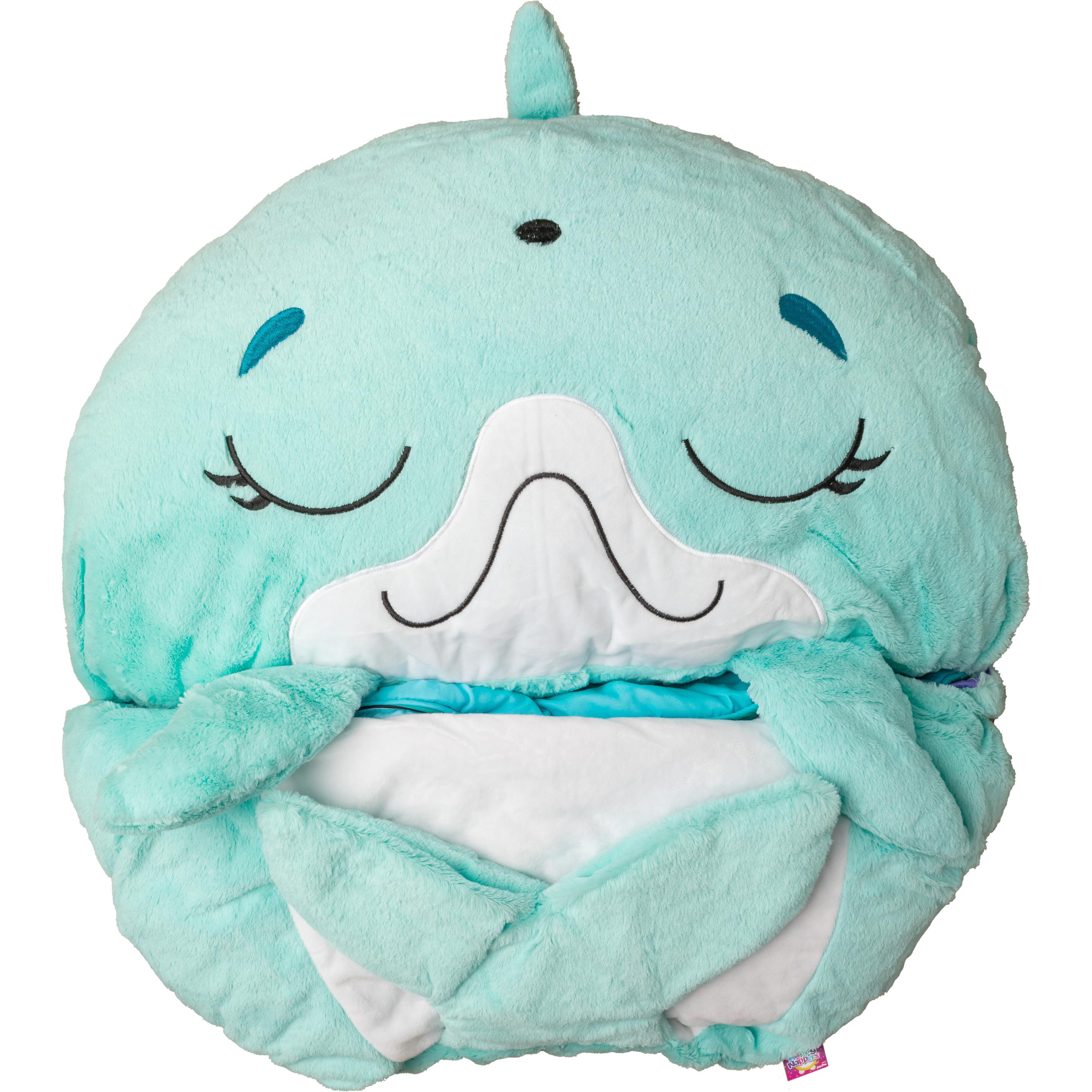 Happy Nappers Dolphin Sleeping Bag Plush, size M