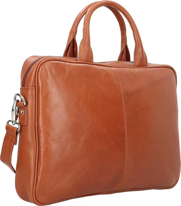 Produktbild Dermata Aktetas/Schoudertas Leder 2840 Cognac (15")