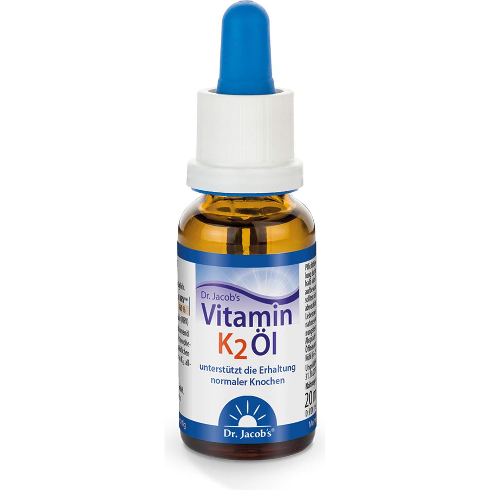 Dr. Jacob's, Vitamine + Nahrungsergänzung, min K2 MK7 Oel (1 Stück, Öl, 59 g)