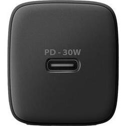 Thumbnail - Axagon ACU-PD30, Sil charger for wall 30W, 1x USB-C port, PD3.0/PPS/QC4+/SFC/AFC/Apple, black (30 W), USB Ladegerät, Sch...