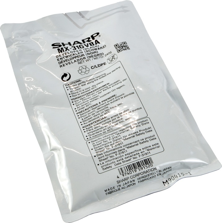 Produktbild Sharp MX-31GVBA Entwickler schwarz 100.000 Seiten Schwarz MX 2600 N 4100 (BK)