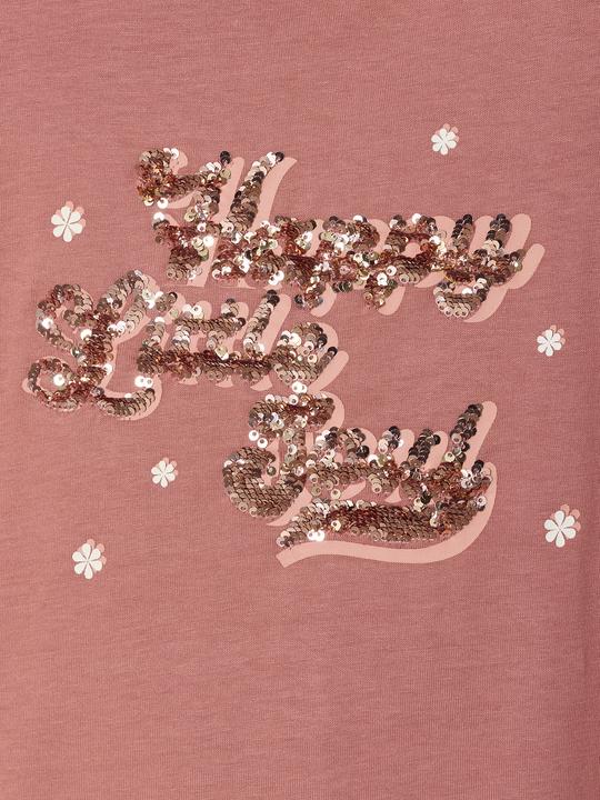 Immagine prodotto Vertbaudet Mädchen T-Shirt mit Wendepailletten und Recycling-Baumwolle (128)
