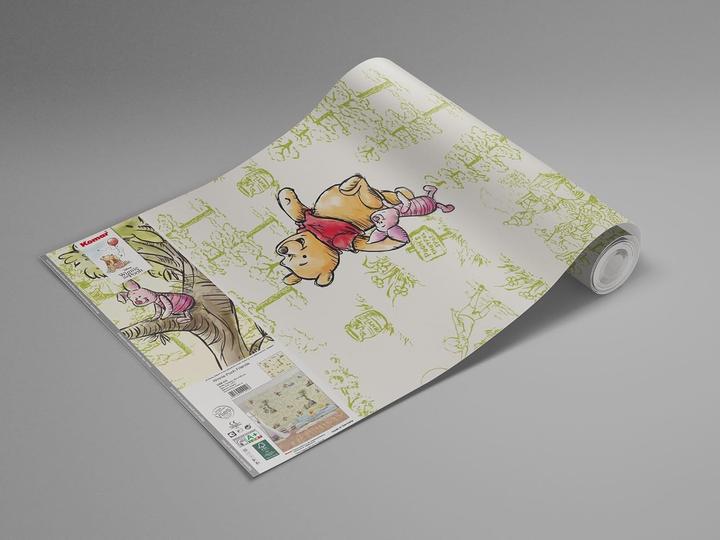 Productafbeelding Komar Vliesbehang Winnie de Poehvrienden 6 panelen 300 x 280 cm