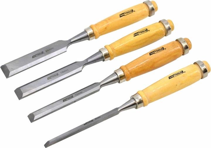 Produktbild Awtools ZESTAW DŁUT Z DREWNIANYMI UCHWYTAMI 4 SZTUKI 6/12/18/24 MM