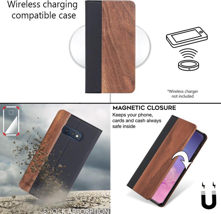 Actual product image Nalia Real wood mobile phone case