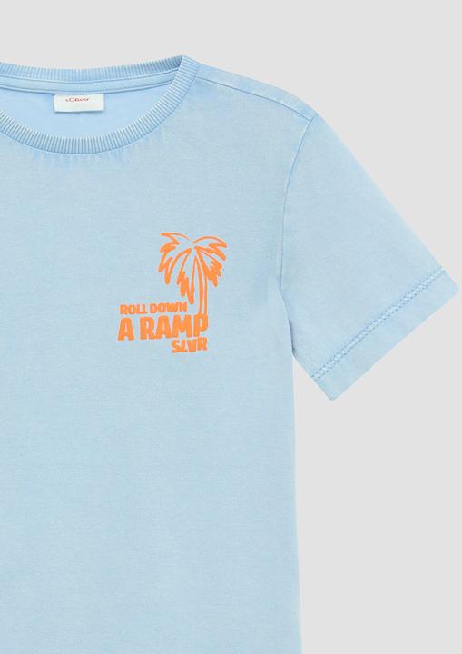 Produktbild S.Oliver T-Shirt T-Shirt mit Print und Wascheffekt (128, 134)