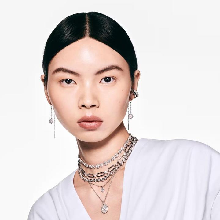 Produktbild Swarovski Dextera Halskette Weiss (Swarovski Metall)