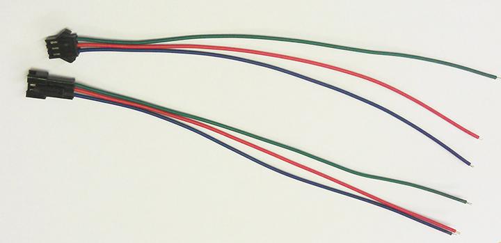 Produktbild Play-Zone Set: Verbindungsstecker mit Kabel JST-SM 3Pin Male Fem