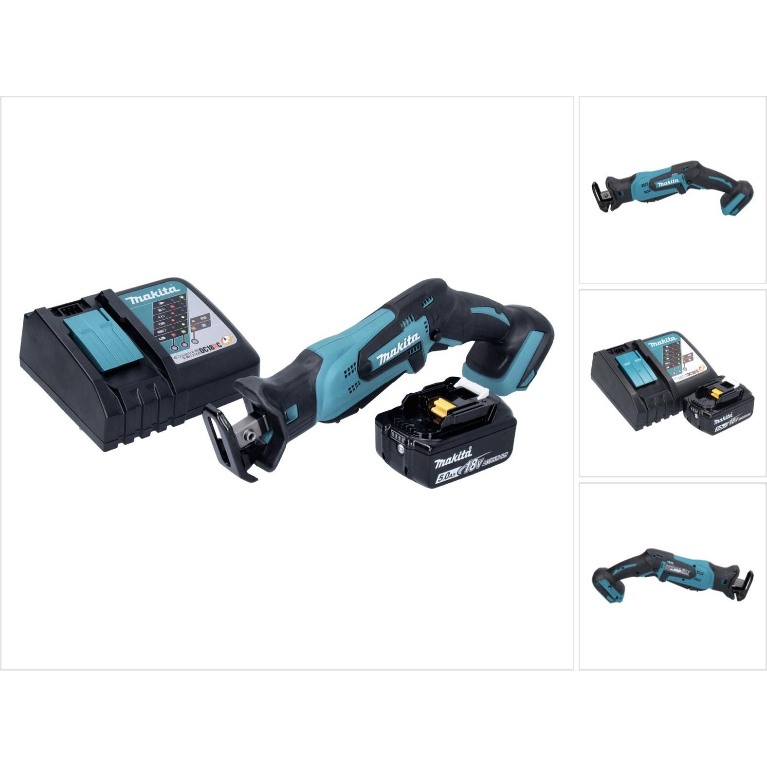 Makita, Säbelsäge, DJR 185 RT1 Akku Recipro Säbelsäge 18 V + 1x Akku 5,0 Ah + Ladegerät