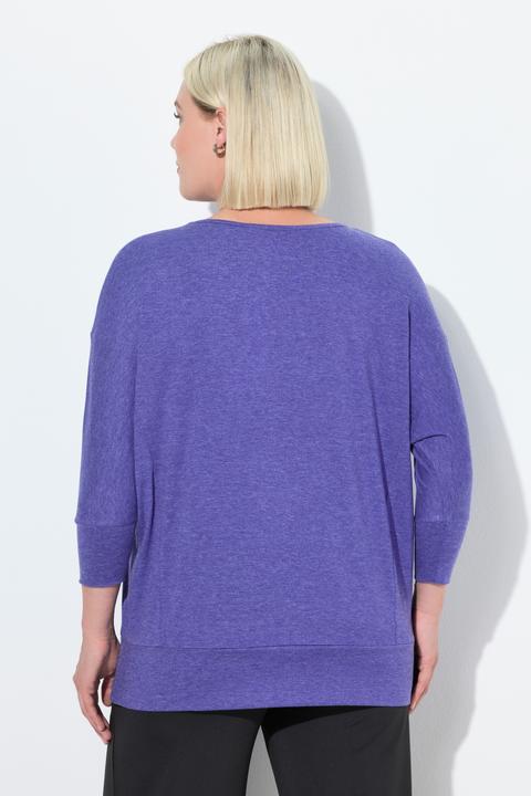 Immagine prodotto Ulla Popken Maglia funzionale dal taglio oversize con scollo a barca e maniche a 3/4 (42, 44)