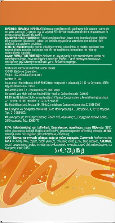 Immagine prodotto Starbucks Latte al caramello (115 g)