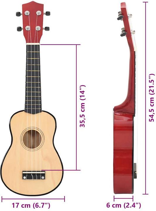 Image du produit VidaXL Ukulélé soprano pour enfants avec étui 21 (Soprano, Soprano)