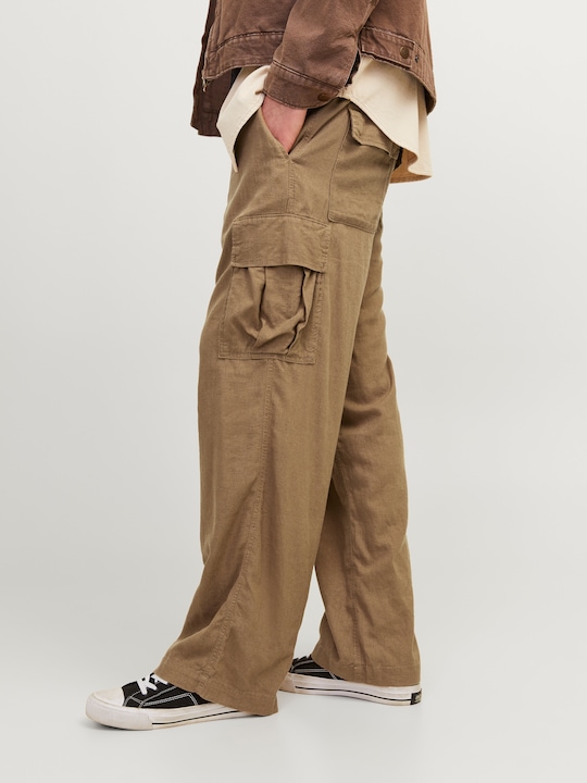 Actual product image Jack & Jones Jpstbill Jjnate Linen Blend Cargo Jogger (S)