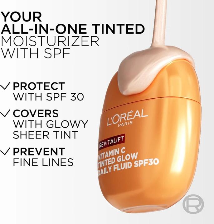 Image du produit L'Oréal Paris L'Oreal Skin Revitalift Daily Fluid Spf30 Tinted Glow 40ml (40 ml)