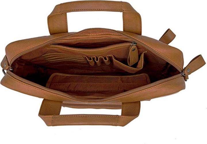 Productafbeelding New Looxs Laptop -Tasche Neues Looxs Luko 7.5L - 42 x 6 x 30 cm - Made aus Luxusleder - Cognac (15")