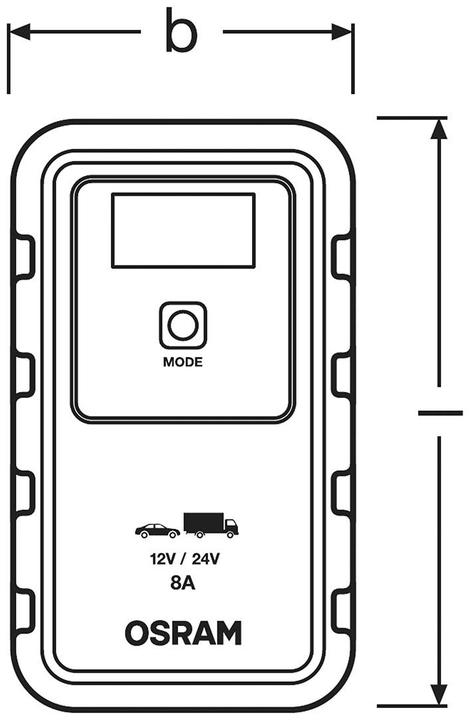 Actual product image Osram 908 OEBCS908 (12V, 24V, 8 A)