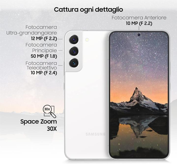 Produktbild Samsung Galaxy S22+ (256 GB, Phantom White, 6.60", Dual SIM, 5G)