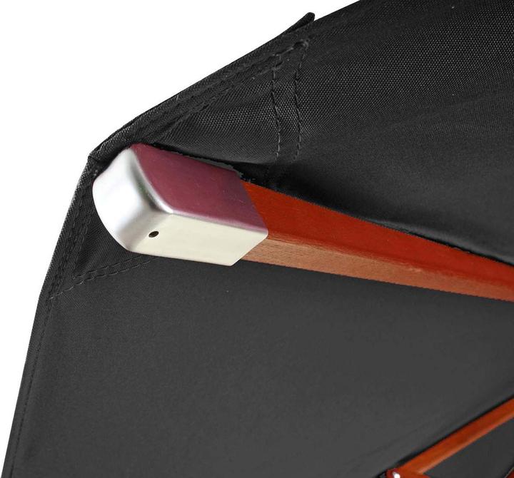Actual product image Swisshandel24 Cover for gastronomy wooden parasol, parasol cover replacement cover, round Ø4m polyester 3kg - ant (4 m)