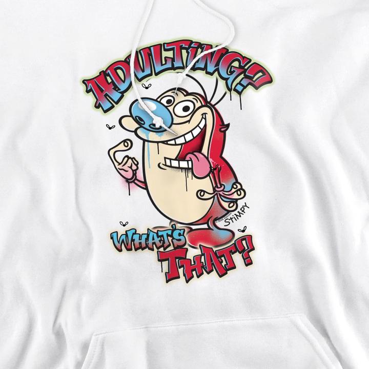 Produktbild Ren & Stimpy Adulting Whats That? Kapuzenpullover (M)