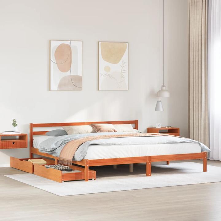Produktbild VidaXL Bett ohne Matratze 200x200 (200 x 200 cm)
