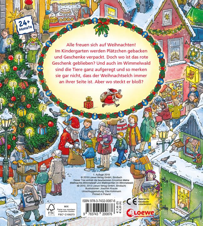 Produktbild Meine allererste WeihnachtsWimmelWelt (Deutsch, Joachim Krause, Loewe Weihnachten, 2018)