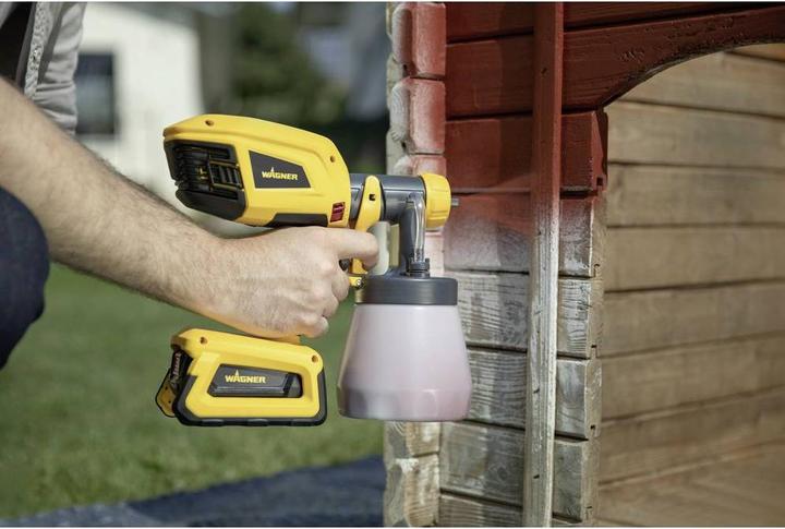 Actual product image Wagner Akku-Farbsprühpistole Universal Sprayer W 600 FLEXiO 18 V inkl. Akku-Heissluftpistole + Starter Kit