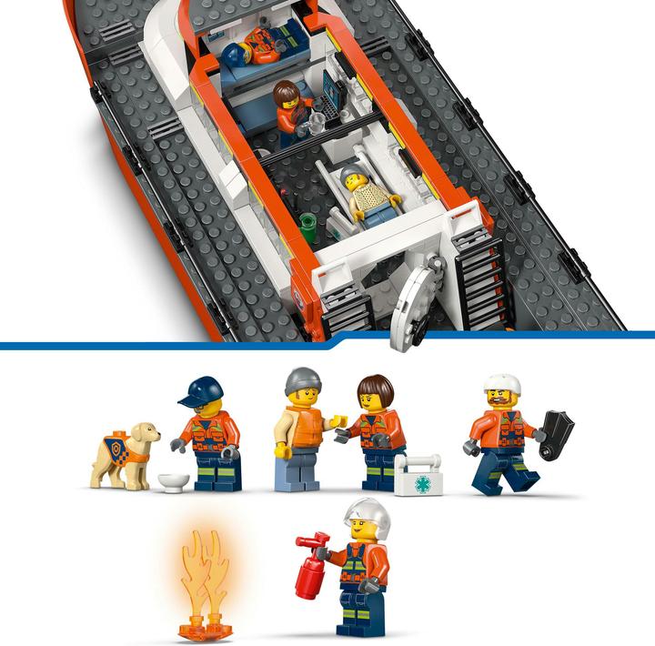 Image du produit LEGO Rettungsboot der Küstenwache mit Hubschrauber (60504, LEGO City)