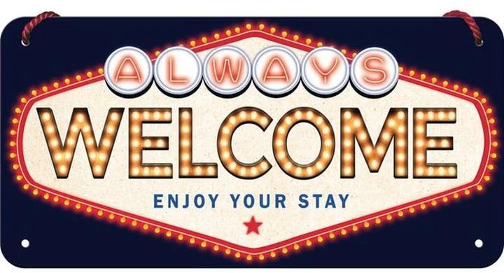 Image du produit Nostalgic-Art Merchandising Panneau Welcome 20 x 10 cm, métal (1 x 10 x 20 cm)