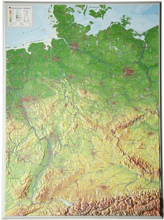 Produktbild 3D Reliefkarte Deutschland