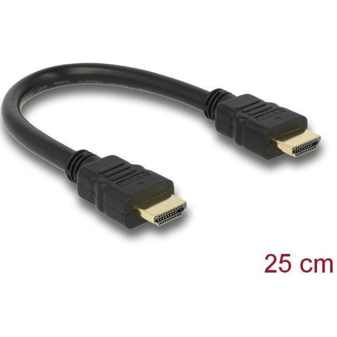 Delock HDMI (Typ A) — HDMI (Typ A) (0.25 m, HDMI), Video Kabel