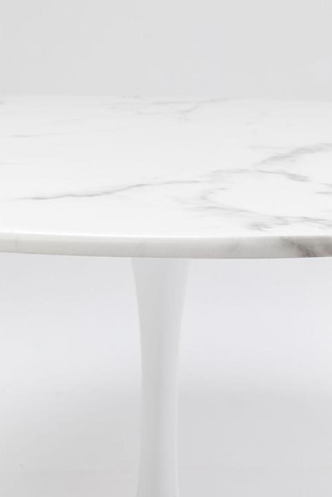Actual product image Kare Design Table Veneto Marble White Ø110cm