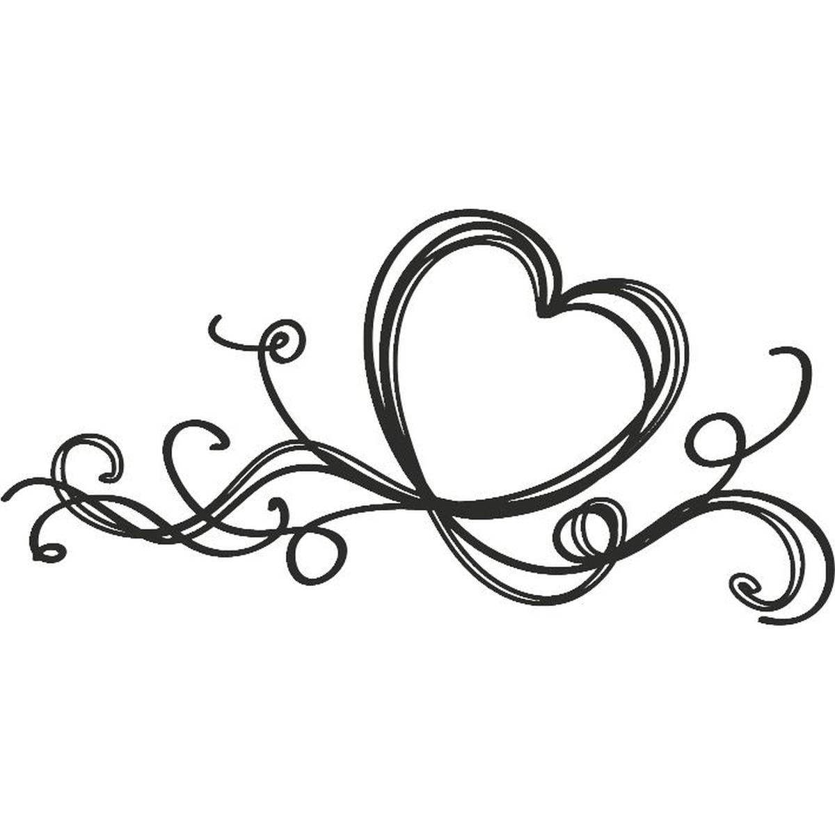 Thumbnail - Heyda, Stempel, Motivstempel 'Feelings' 6x3cm