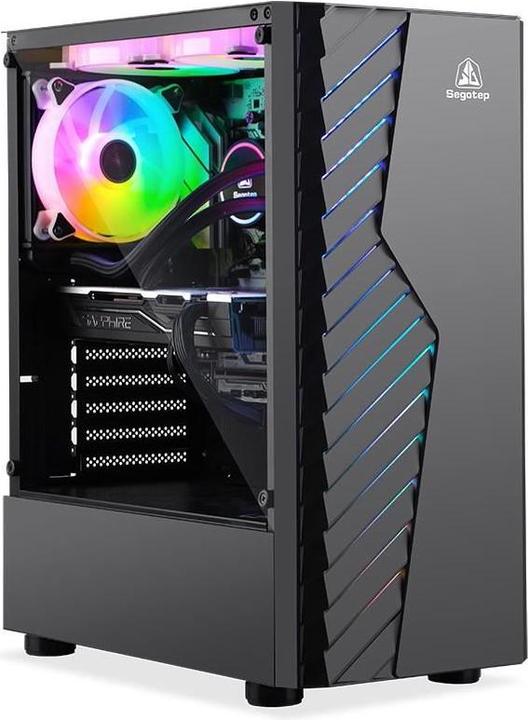Actual product image Segotep Nova V1 Case black (ATX, mATX, Mini-ITX)