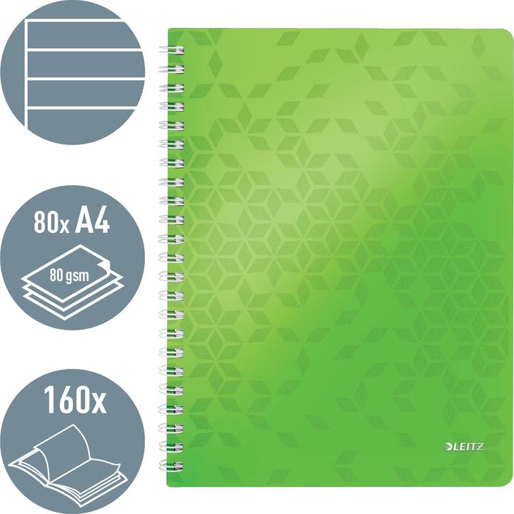 Immagine prodotto Leitz Libro a spirale WOW (A4, Righe, Copertina morbida)