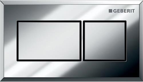 Geberit Sigma Betätigungsplatte pneumatisch, für Zweimengenspülung (chrom)