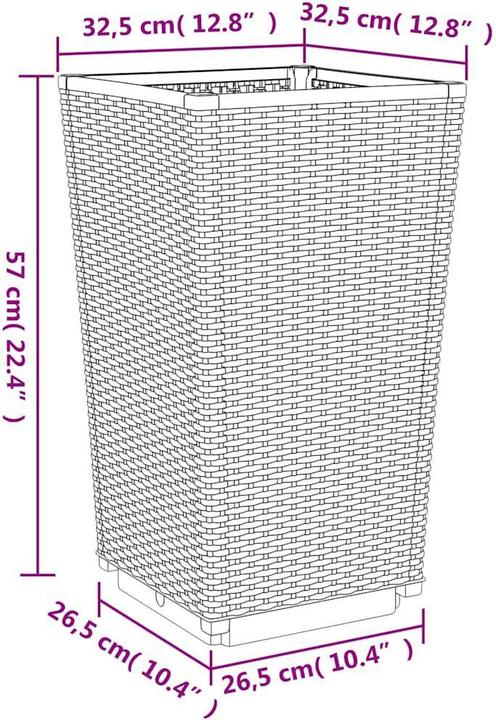 Actual product image vidaXL Pflanzkübel