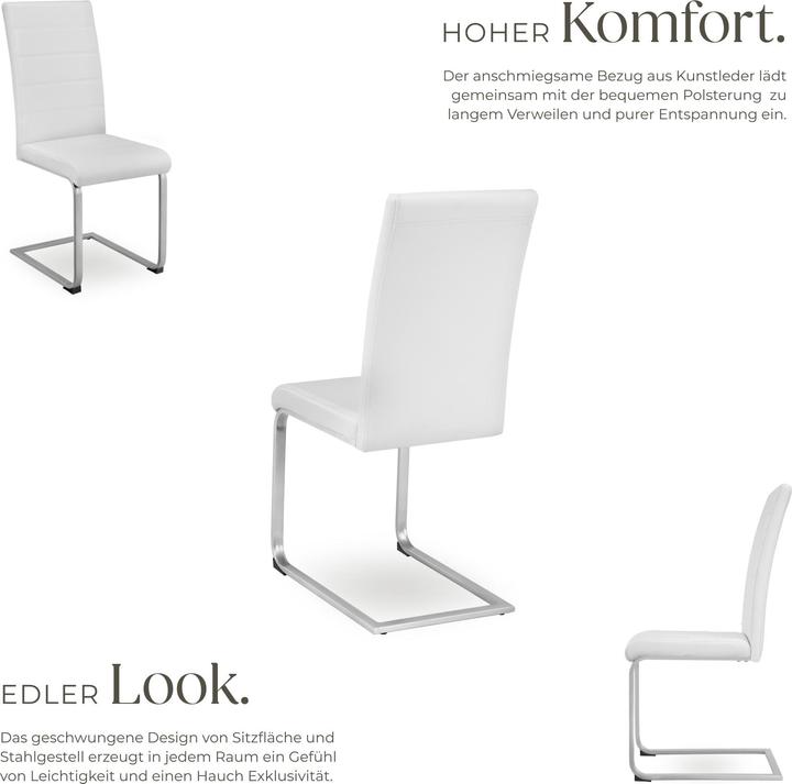 Image du produit tectake 6x chaise à bascule