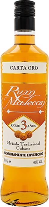 Immagine prodotto Malecon Rum 3 anni Carta Oro