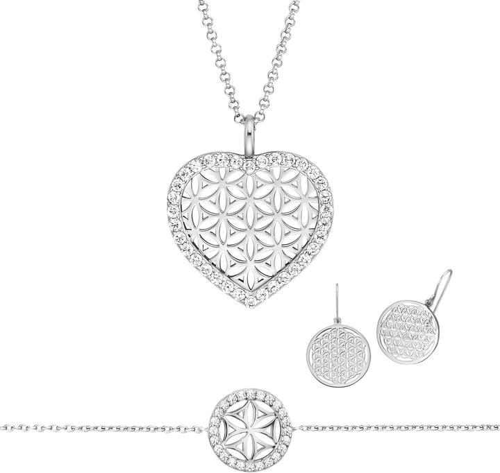 Actual product image Engelsrufer Life Flower Necklace, Bracelet & Earrings Set for Harmony and Balance