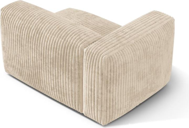 Image du produit Micadoni Chauffeuse Gauche, "Martina", 1 Place, 121x106x75 Fabriqué en Europe (Canapé modulaire, 1 place)