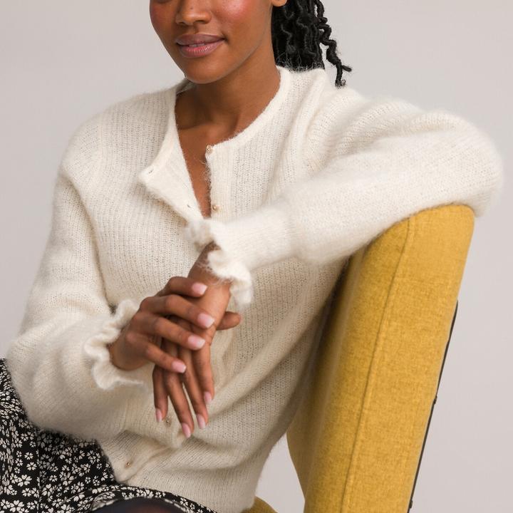 Immagine prodotto La Redoute Collections Cardigan con collo rotondo (M)