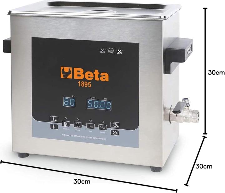Productafbeelding BETA 018950130 1895 13-Ultrasonisc.Reinigungsbehälter 13L 12 Max (13 l)