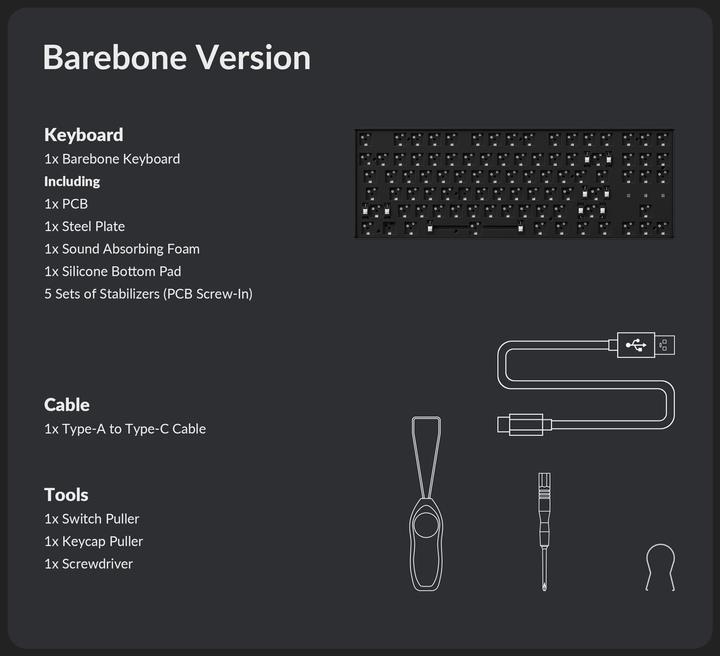 Actual product image Keychron K8 Pro (Barebone, Cable)