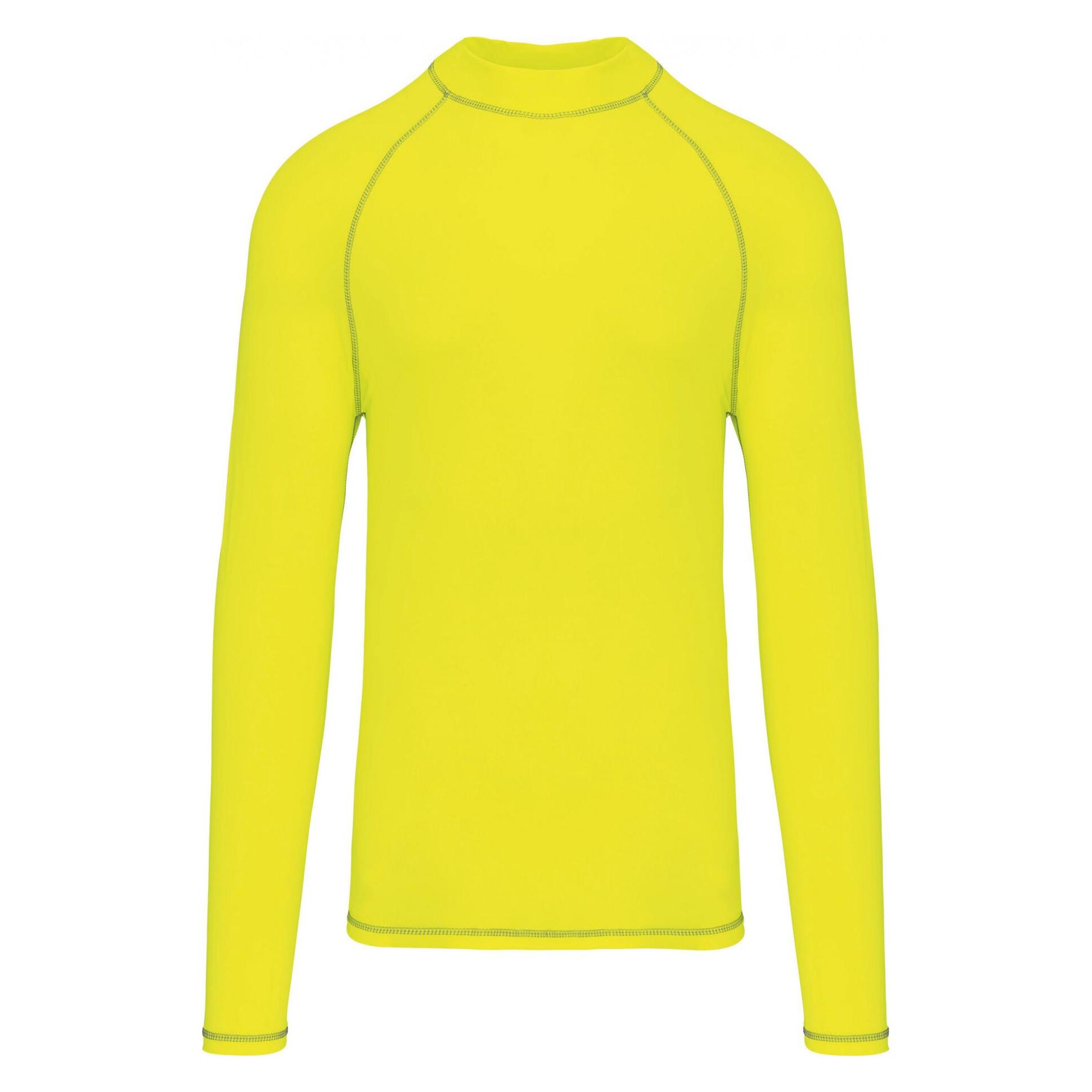 Proact, Unisex, Funktionsshirt, Langarm-Unterhemd Mit Uv-Schutz (Xxl), Gelb, Xxl