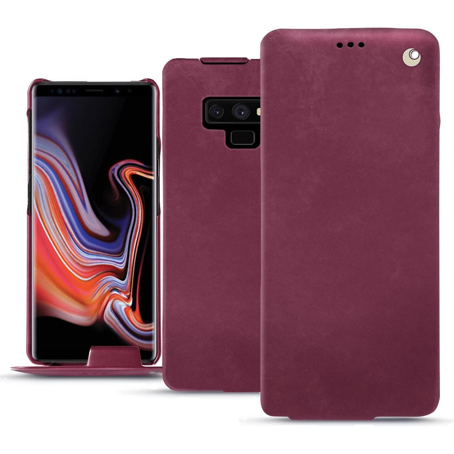Noreve Lederschutzhülle vertikal (Samsung Galaxy Note 9), Smartphone Hülle, Violett