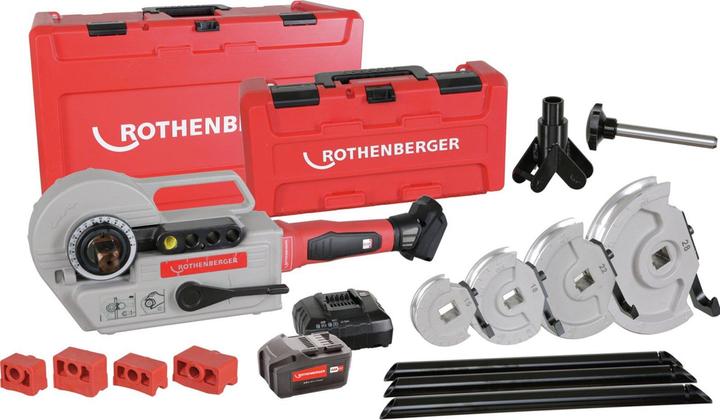 Actual product image Rothenberger Robend 4000 E Set, 4 Ah Battery + Charger, 15-18-22-28 Mm
