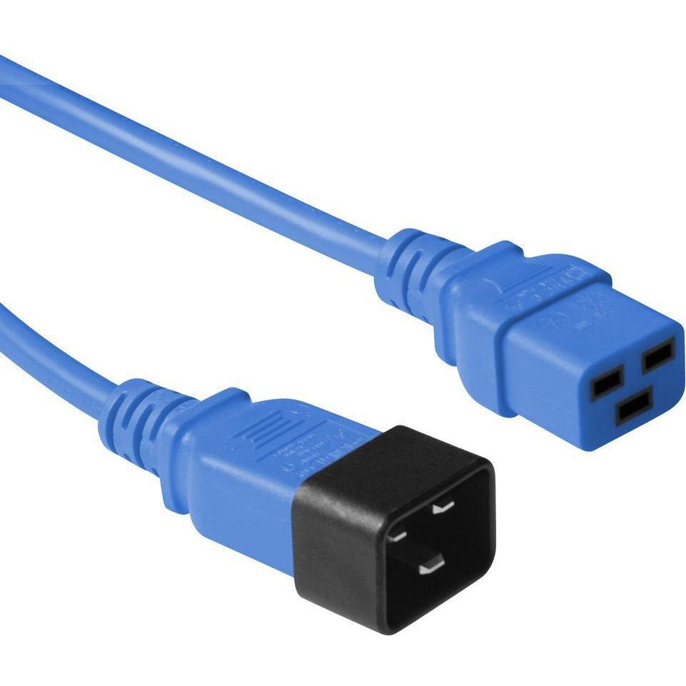 MicroConnect Blue power cable C20-F to (3 m), Stromkabel