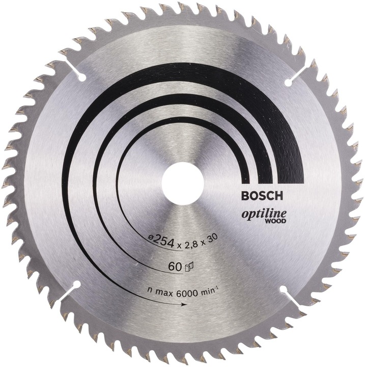 Bosch Professional Zubehör Lama per sega circolare PRO Wood, 254 x 2,8 x 30 mm