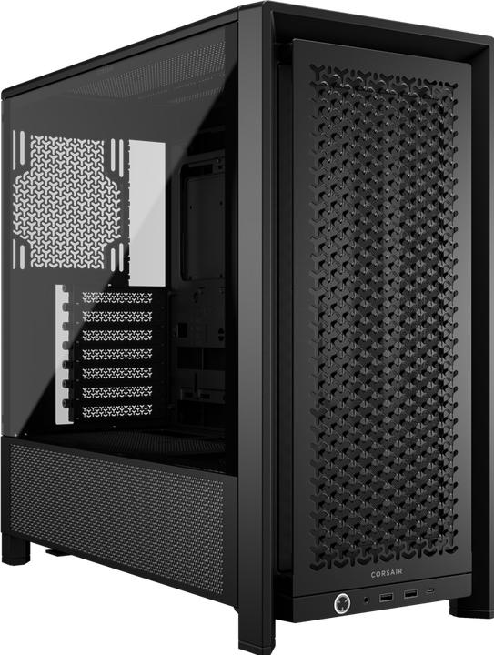 Produktbild Corsair Geh Midi FRAME 4000D RS Mid-Tower, Black (mATX, ATX, Mini-ITX, E-ATX)
